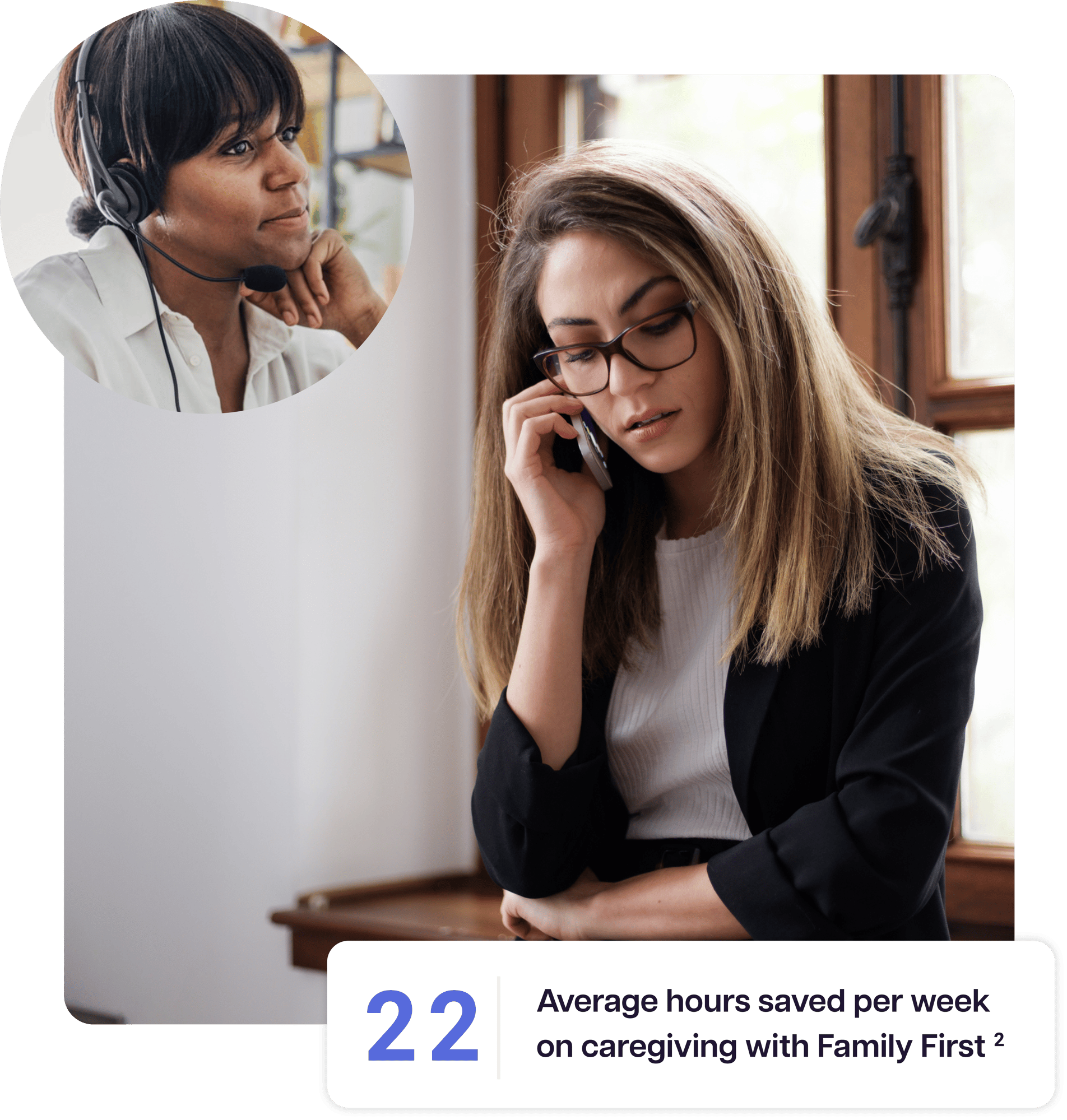 Caregiver speaking with a Care Expert on the phone